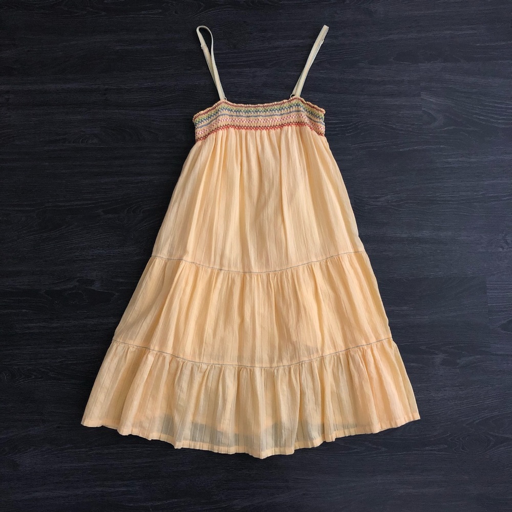 Sundress with cross stitch detailing